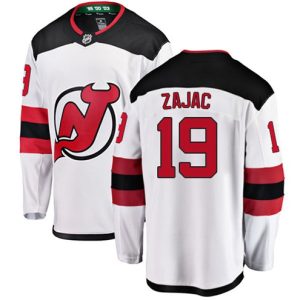 Maend-NHL-New-Jersey-Devils-Troeje-Travis-Zajac-19-Breakaway-Hvid-Fanatics-Branded-Ude