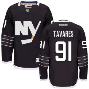 Maend-NHL-New-York-Islanders-Troeje-John-Tavares-91-Reebok-Sort-Third