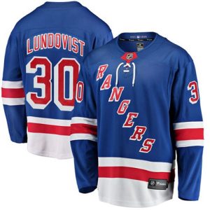 Maend-NHL-New-York-Rangers-Troeje-Henrik-Lundqvist-30-Breakaway-Royal-Blaa-Fanatics-Branded-Hjemme