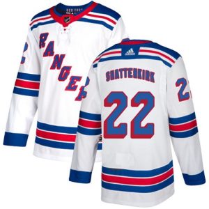 Maend-NHL-New-York-Rangers-Troeje-Kevin-Shattenkirk-22-Authentic-Hvid-Ude