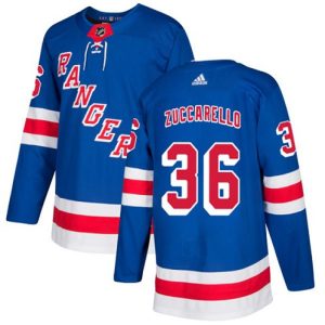 Maend-NHL-New-York-Rangers-Troeje-Mats-Zuccarello-36-Authentic-Royal-Blaa-Hjemme