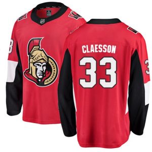 Maend-NHL-Ottawa-Senators-Troeje-Fredrik-Claesson-33-Breakaway-Roed-Fanatics-Branded-Hjemme