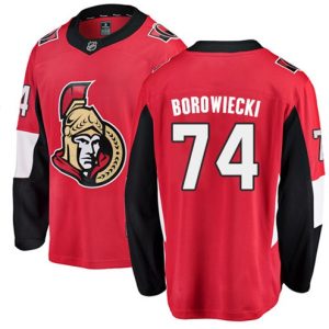 Maend-NHL-Ottawa-Senators-Troeje-Mark-Borowiecki-74-Breakaway-Roed-Fanatics-Branded-Hjemme