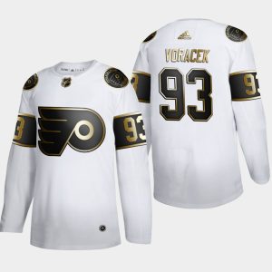 Maend-NHL-Philadelphia-Flyers-Troeje-Jakub-Voracek-93-Golden-Edition-Hvid-Authentic