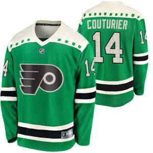 Maend-NHL-Philadelphia-Flyers-Troeje-Sean-Couturier-14-Groen-2020-St.-Patricks-Day-Breakaway