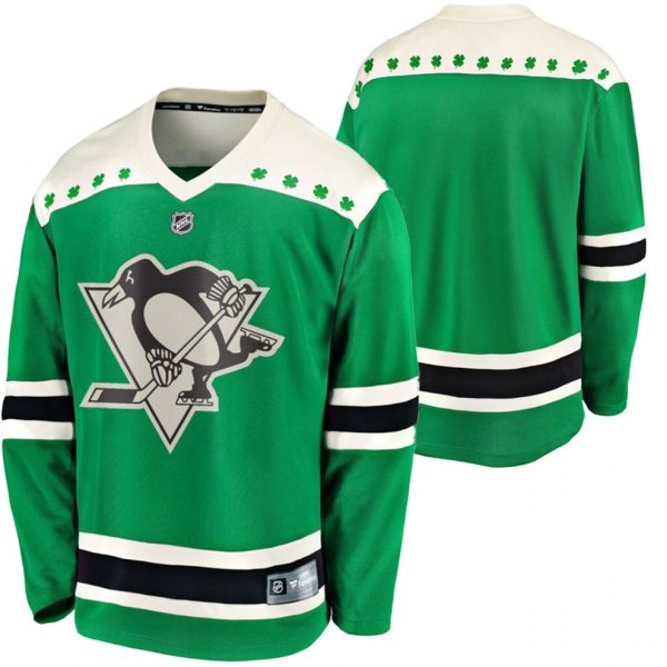 Maend-NHL-Pittsburgh-Penguins-Troeje-Blank-Groen-2020-St.-Patricks-Day-Breakaway