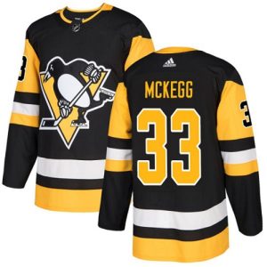 Maend-NHL-Pittsburgh-Penguins-Troeje-Greg-McKegg-33-Authentic-Sort-Hjemme