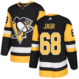 Maend-NHL-Pittsburgh-Penguins-Troeje-Jaromir-Jagr-68-Authentic-Sort-Hjemme