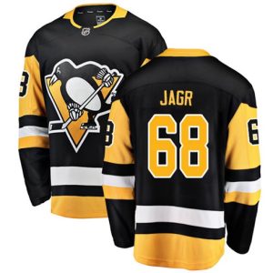Maend-NHL-Pittsburgh-Penguins-Troeje-Jaromir-Jagr-68-Breakaway-Sort-Fanatics-Branded-Hjemme