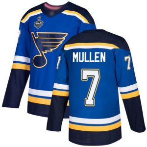 Maend-NHL-St.-Louis-Blues-Troeje-7-Joe-Mullen-Blaa-Hjemme-2019-Stanley-Cup