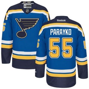 Maend-NHL-St.-Louis-Blues-Troeje-Colton-Parayko-55-Reebok-Blaa