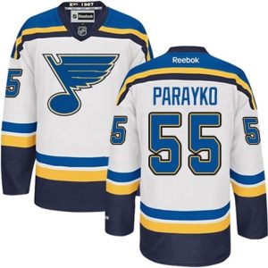 Maend-NHL-St.-Louis-Blues-Troeje-Colton-Parayko-55-Reebok-Hvid