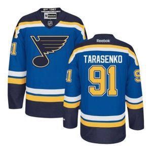 Maend-NHL-St.-Louis-Blues-Troeje-Vladimir-Tarasenko-91-Authentic-Reebok-Blaa