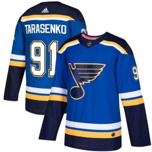 Maend-NHL-St.-Louis-Blues-Troeje-Vladimir-Tarasenko-91-Authentic-Royal-Blaa-Hjemme