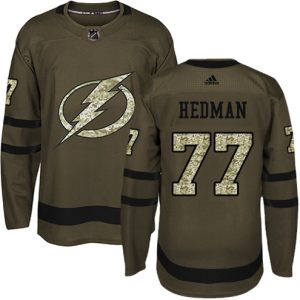 Maend-NHL-Tampa-Bay-Lightning-Troeje-Victor-Hedman-77-Authentic-Groen-Salute-to-Service