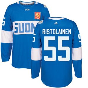 Maend-NHL-Team-Finland-Troeje-55-Rasmus-Ristolainen-Authentic-Blaa-Ude-2016-World-Cup