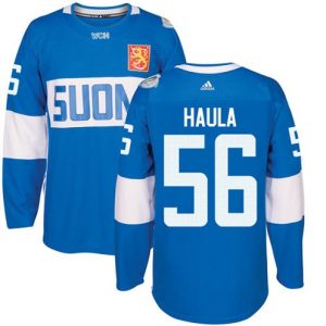 Maend-NHL-Team-Finland-Troeje-56-Erik-Haula-Authentic-Blaa-Ude-2016-World-Cup