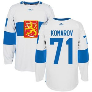 Maend-NHL-Team-Finland-Troeje-71-Leo-Komarov-Authentic-Hvid-Hjemme-2016-World-Cup