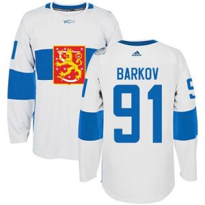 Maend-NHL-Team-Finland-Troeje-91-Aleksander-Barkov-Authentic-Hvid-Hjemme-2016-World-Cup