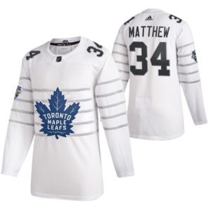 Maend-NHL-Toronto-Maple-Leafs-Troeje-Auston-Matthews-34-Hvid-2020-NHL-All-Star