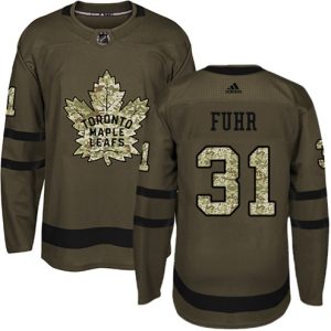 Maend-NHL-Toronto-Maple-Leafs-Troeje-Grant-Fuhr-31-Authentic-Groen-Salute-to-Service