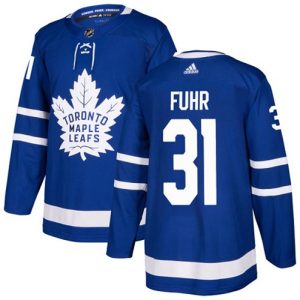 Maend-NHL-Toronto-Maple-Leafs-Troeje-Grant-Fuhr-31-Authentic-Royal-Blaa-Hjemme