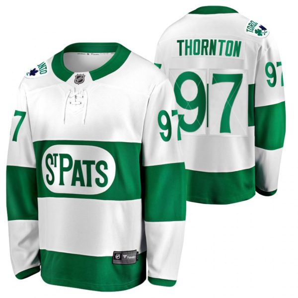 Maend-NHL-Toronto-Maple-Leafs-Troeje-Joe-Thornton-97-2021-St.-Pats-Groen-Throwback