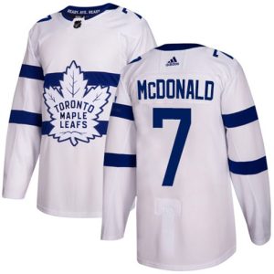 Maend-NHL-Toronto-Maple-Leafs-Troeje-Lanny-McDonald-7-Authentic-Hvid-2018-Stadium-Series