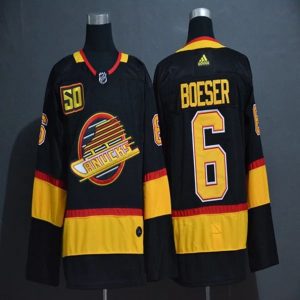 Maend-NHL-Vancouver-Canucks-Troeje-Brock-Boeser-6-2019-20-Sort-Authentic