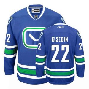 Maend-NHL-Vancouver-Canucks-Troeje-Daniel-Sedin-22-Authentic-Reebok-Blaa-Third