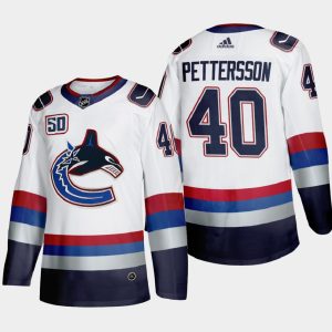 Maend-NHL-Vancouver-Canucks-Troeje-Elias-Pettersson-40-Throwback-Hvid-2000s-Vintage-Authentic-Player