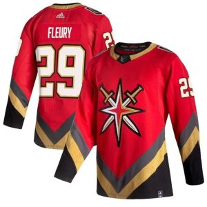 Maend-NHL-Vegas-Golden-Knights-Troeje-Marc-Andre-Fleury-29-2022-Reverse-Retro-Roed-Authentic