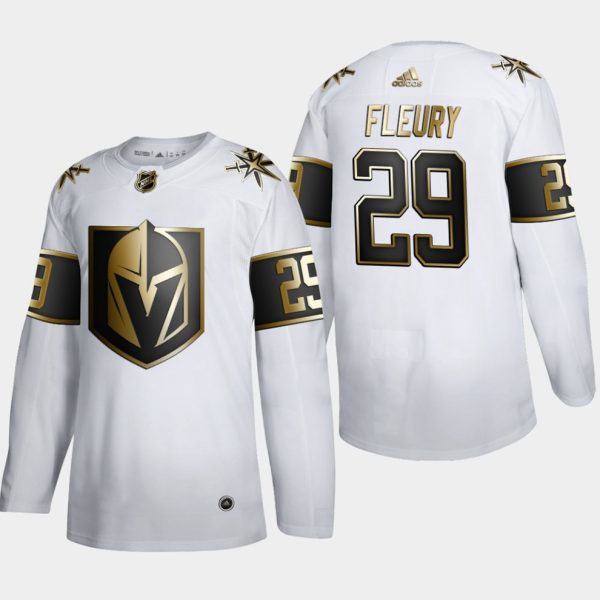 Maend-NHL-Vegas-Golden-Knights-Troeje-Marc-Andre-Fleury-29-Golden-Edition-Hvid-Authentic