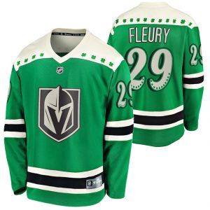 Maend-NHL-Vegas-Golden-Knights-Troeje-Marc-andre-Fleury-29-2021-St-Patricks-Day-Groen-Breakaway