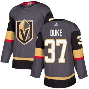 Maend-NHL-Vegas-Golden-Knights-Troeje-Reid-Duke-37-Authentic-Graa-Hjemme