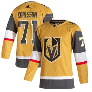 Maend-NHL-Vegas-Golden-Knights-Troeje-William-Karlsson-71-2020-21-Kulta-Authentic