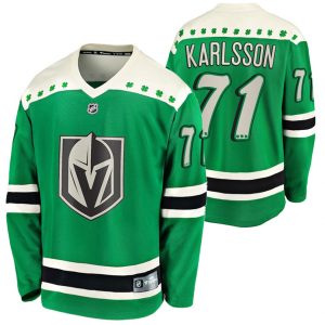 Maend-NHL-Vegas-Golden-Knights-Troeje-William-Karlsson-71-2021-St-Patricks-Day-Groen-Breakaway