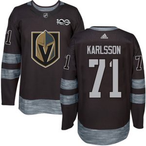 Maend-NHL-Vegas-Golden-Knights-Troeje-William-Karlsson-71-Authentic-Sort-1917-2017-100th-Anniversary