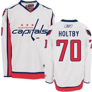 Maend-NHL-Washington-Capitals-Troeje-Braden-Holtby-70-Reebok-Hvid-Ude