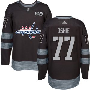 Maend-NHL-Washington-Capitals-Troeje-T.J.-Oshie-77-Authentic-Sort-1917-2017-100th-Anniversary