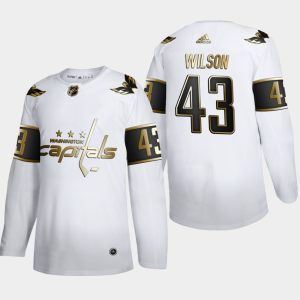Maend-NHL-Washington-Capitals-Troeje-Tom-Wilson-43-Golden-Edition-Hvid-Authentic