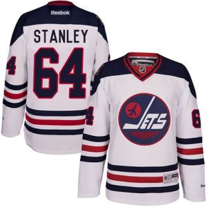 Maend-NHL-Winnipeg-Jets-Troeje-Logan-Stanley-64-Reebok-2016-Heritage-Classic