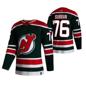 Maend-New-Jersey-Devils-Troeje-P.K.-Subban-76-2022-Reverse-Retro-Groen-Authentic