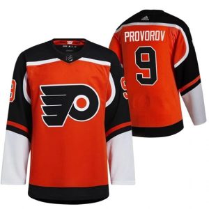 Maend-Philadelphia-Flyers-Troeje-Ivan-Provorov-9-2022-Reverse-Retro-Oranger-Authentic