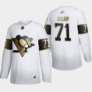 Maend-Pittsburgh-Penguins-Troeje-Evgeni-Malkin-71-NHL-Golden-Edition-Hvid-Authentic
