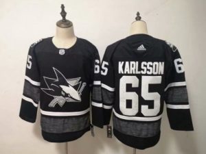 Maend-San-Jose-Sharks-Troeje-Erik-Karlsson-Sort-2019-NHL-All-Star