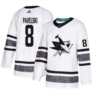 Maend-San-Jose-Sharks-Troeje-Joe-Pavelski-Hvid-2019-NHL-All-Star
