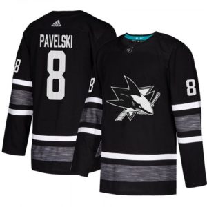 Maend-San-Jose-Sharks-Troeje-Joe-Pavelski-Sort-2019-NHL-All-Star