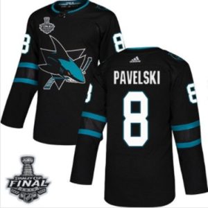 Maend-Sharks-8-Joe-Pavelski-Sort-2019-Stanley-Cup-Final-Stitched