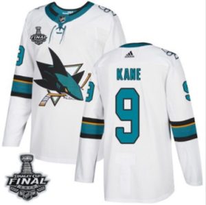 Maend-Sharks-9-Evander-Kane-Hvid-2019-Stanley-Cup-Final-Stitched